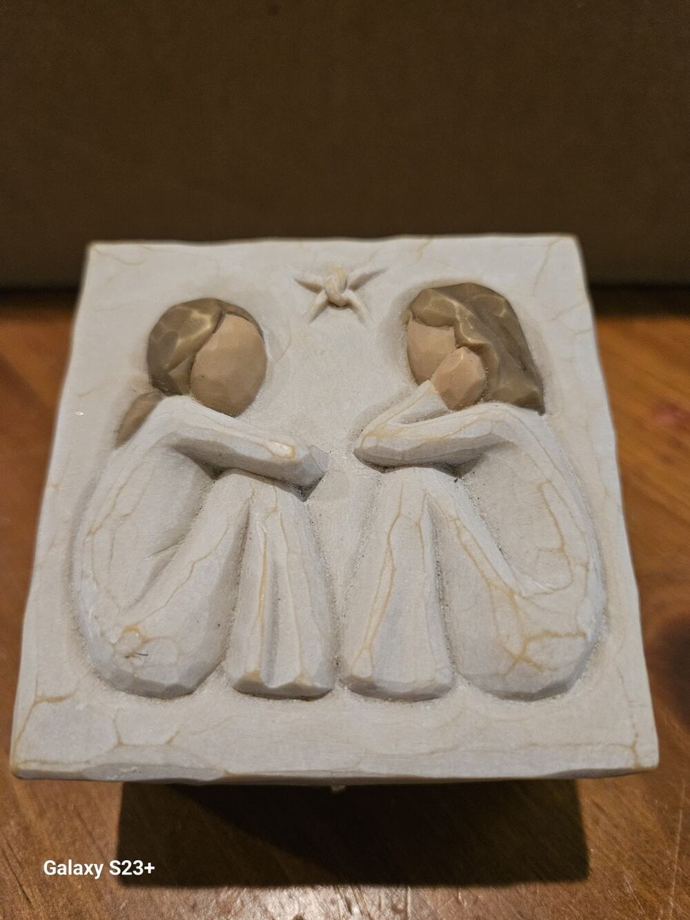 Vintage Willow Tree "Friends", Trinket Box, 3×3 Inch Box